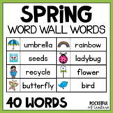 Spring Writing Center | Spring Word Wall Cards FREE