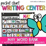 Spring Writing Center for May Vocabulary Words & May Writing