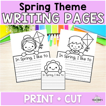 Spring Writing Craftivity | Spring Writing Pages for Kindergarten and First