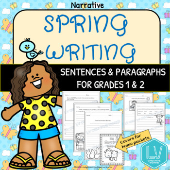 Spring Writing Grades 1 and 2 Distance Learning, Independent Work Packets