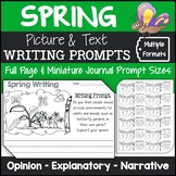 Spring Writing/Journal Prompts with Pictures (Opinion, Exp