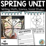Spring Writing Math Unit for Kindergarten | First Grade 
