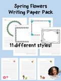 Spring Writing Pack Friendly Letter and Creative Lined Pag