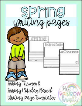 Preview of Spring Writing Page Templates
