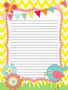 Spring Writing Stationary-FREEBIE by Owl about Third Grade | TPT