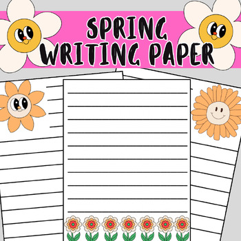 Spring Writing Paper by Nazzy Necessities | TPT