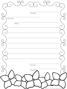 Spring Writing Paper {FREEBIE} ~ UNPLUGGED! & Friendly Letter