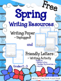 Spring Writing Paper {FREEBIE} ~ UNPLUGGED! & Friendly Let