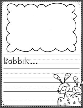 Spring Writing Paper ... Rabbit Writing Paper - Freebie! by Fran Cook