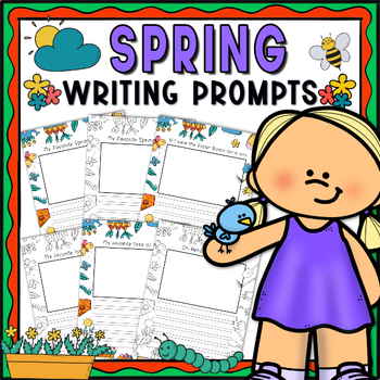 Spring Writing Paper | Spring Break Writing Prompt | Frst Day of Spring