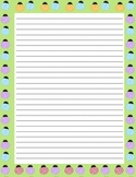 Spring - Writing Paper - With and Without Lines - Chevron,