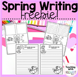Spring Writing Prompt FREEBIE | Rainy Day Writing Prompt