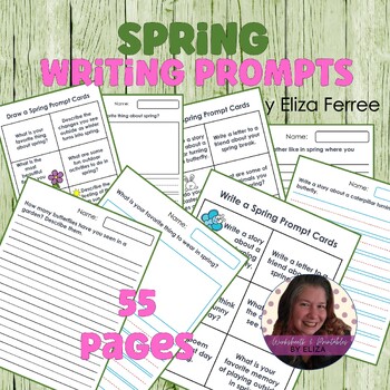 Spring Writing Prompt Pages / April Writing Prompts | TPT