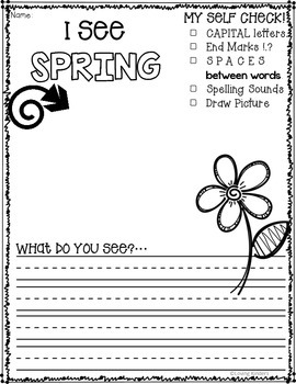 Spring Writing Prompts (Series) by Educating Small Humans | TPT