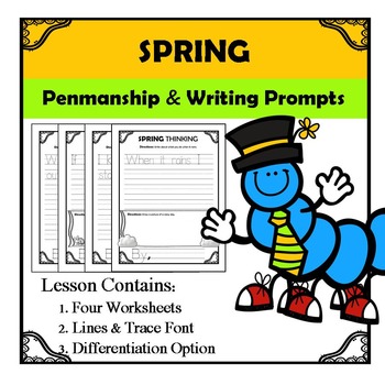 Spring Writing Prompts by S J Brull | TPT