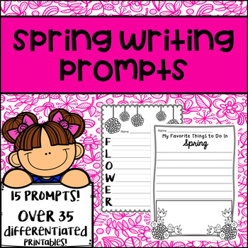 Spring Writing Prompts by The Coffee Break Teacher | TPT