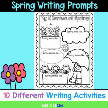 Spring Writing Prompts by Easy as ABCD | TPT