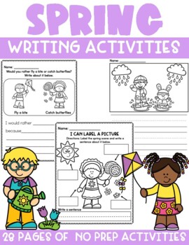 Spring Writing Prompts by Smith's Sunshine Learners | TPT