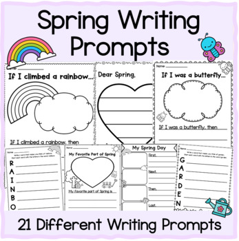 Spring Writing Prompts by Creations by Hannah | TPT