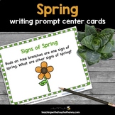 Spring Writing Prompts Center Activity Cards