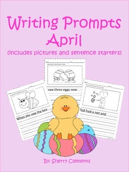 Preview of Spring Writing Prompts | Easter | Insects