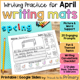 April Writing Prompts, Journal & Center Activities for Spr