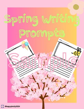 Preview of Spring Writing Prompts- NO PREP! Just print and go!