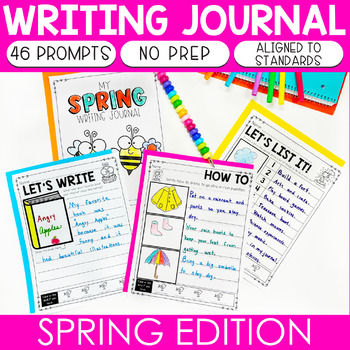 Preview of Spring Writing Prompts | No Prep Journal Activities