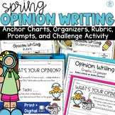 Spring Writing Prompts May Opinion Activity Centers Graphi