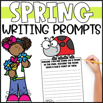 Preview of Spring Writing Prompts | Spring Writing Centers