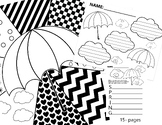 Spring Writing Prompts   Rain Creative Prompts  Coloring W