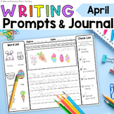 Spring Writing Prompts and Journal for 1st Grade - April a