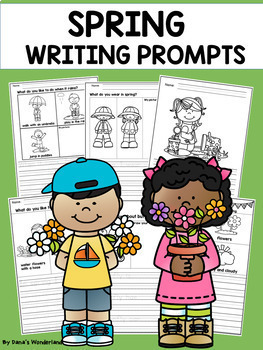 kindergarten and 1st grade spring writing prompts spring writing activities