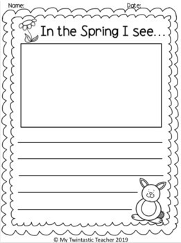 Spring Writing Templates by Bees Knees | Teachers Pay Teachers