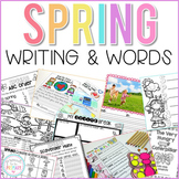 Spring Writing Activities & Word Work - Prompts, Poetry, H