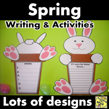 Preview of Spring Writing and Activities CRAFTIVITY Distance Learning