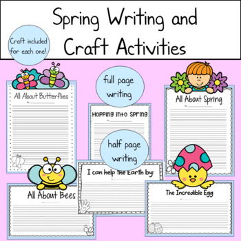 Spring Writing and Craft Activities by The Pink Edit | TPT