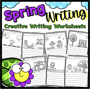 Spring Writing for Kindergarten or First Grade Worksheets | TpT