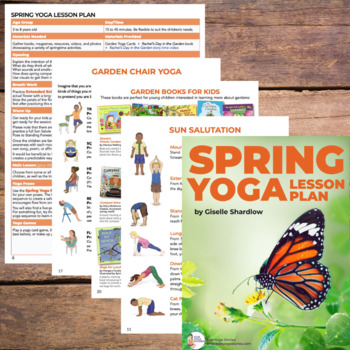 Preview of Spring Yoga Lesson Planning Pack