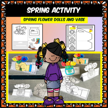 Preview of Spring activity. Activities of cutting and pasting spring flowers