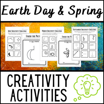 Preview of Spring and Earth Day Creativity Challenges and Activities