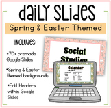 Spring and Easter Classroom Google Slides | Daily Slide Set