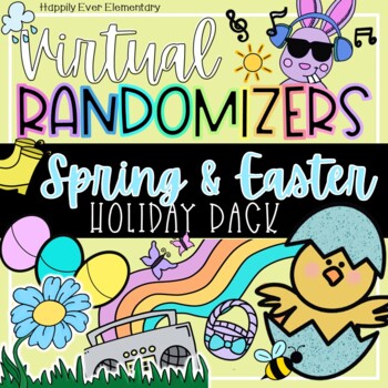 Preview of Spring and Easter Party Games - Virtual Randomizer Videos | Distance Learning