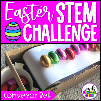 Preview of Spring and Easter STEM Activity | Egg Conveyor Belt April Challenge
