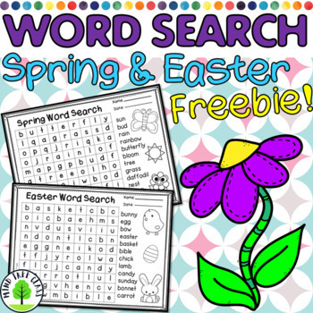 Preview of Spring and Easter Word Search Puzzle FREE
