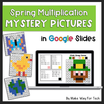 Preview of Spring Multiplication Color by Number Mystery Pictures | Insects 100 Chart Math