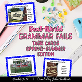 Real-World Grammar Fails, Spring/Summer Proofreading Task Cards