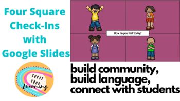 Preview of Spring and Summer Check-In Google Slides for SEL & Community Building 