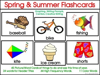 high k words frequency level and Flashcards, and Word Spring Summer Cards Picture Word