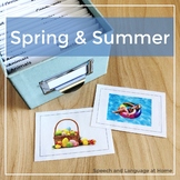 Spring and Summer - Speech and Language Photo Cards